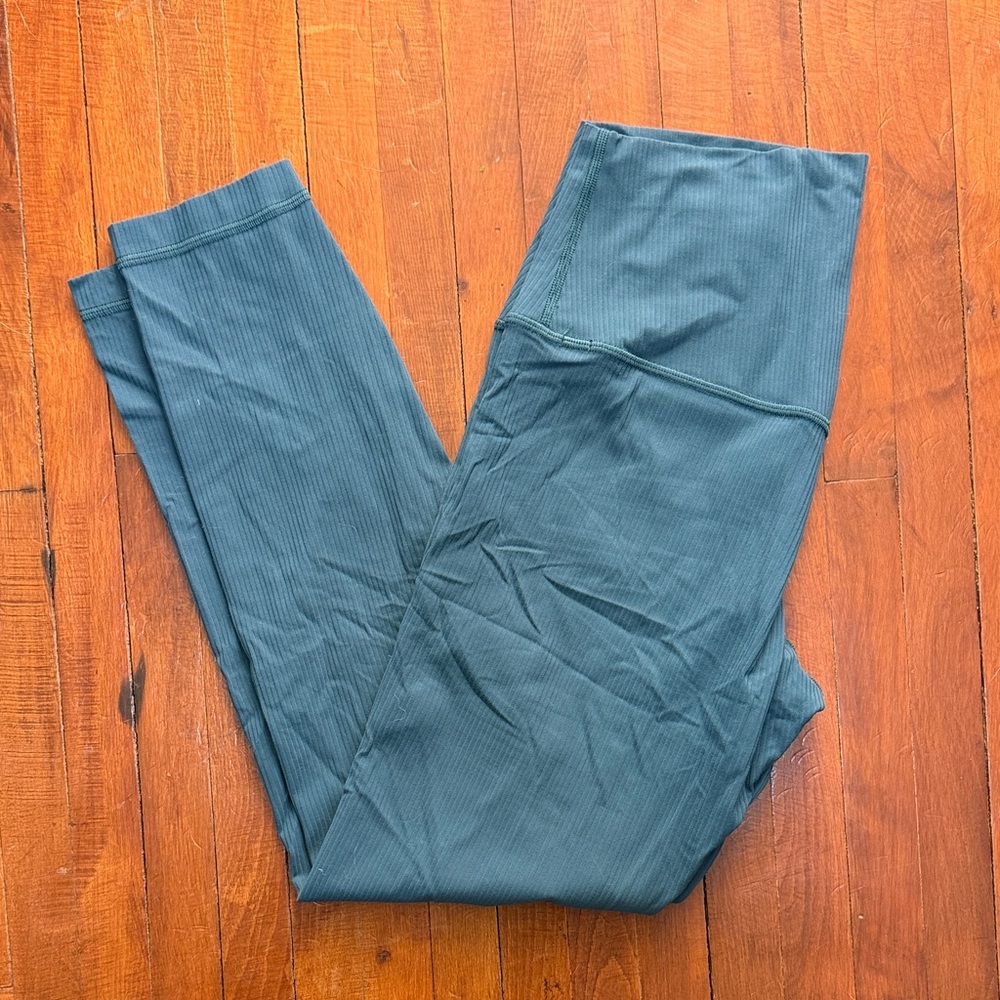 Lululemon Ribbed Nulu Align Pant 25” - 8 - Green Jasper